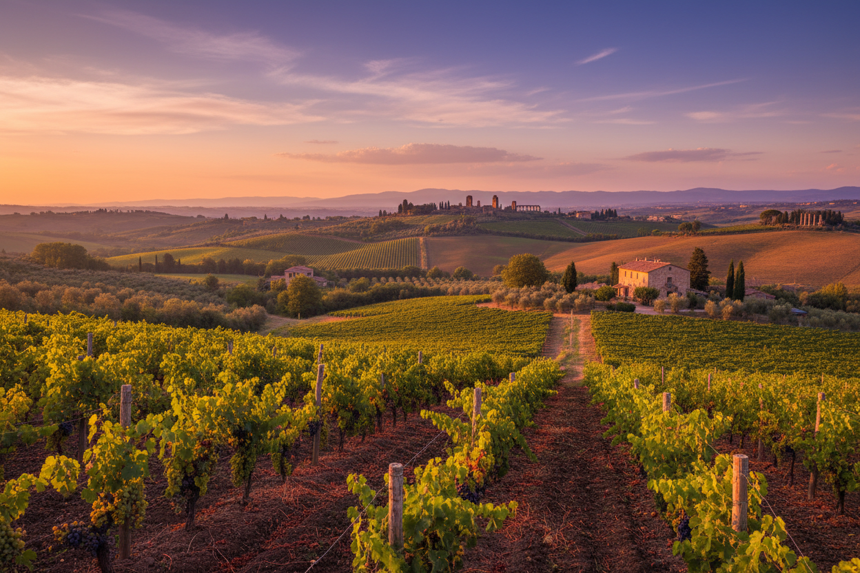 Frascati vineyards near Rome