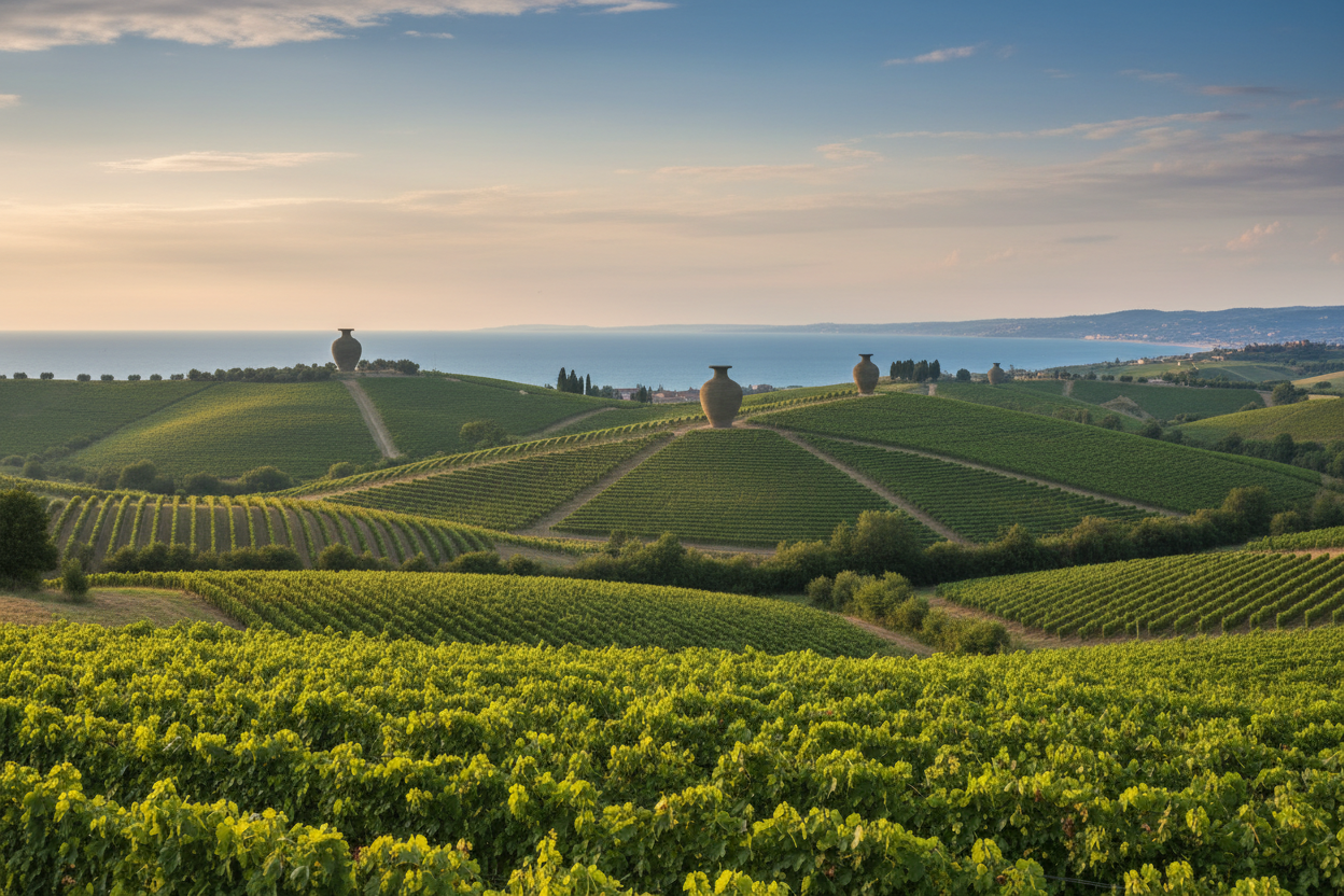 Verdicchio vineyards in Marche